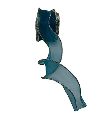 Sheer Ribbon with Gold Wired Edges