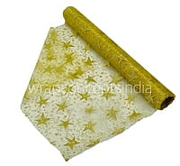 Gold Swirley Foil Organza Roll