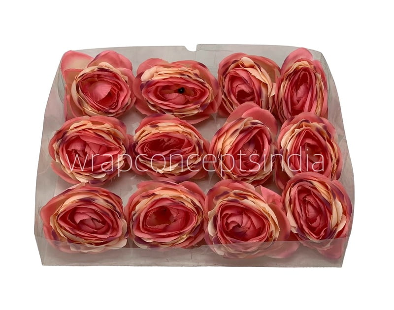 Cream with hints of Pink & Coral