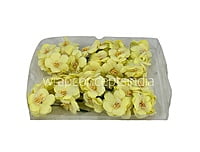 Flowers with Organza Layer on stick - Lemon