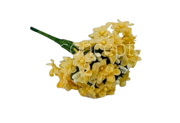 Small Silk Flowers - Lemon