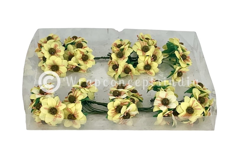 Flower On Stick -Lemon Yellow