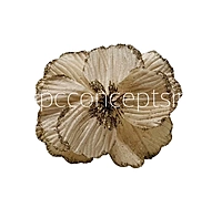 Big Flower with Glitter Centre & Edges-Deep Blue