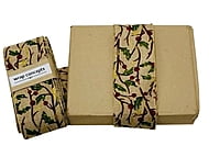 Christmas Holly Natural Burlap Ribbon