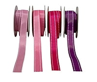 Cross Stitch Edges - Shades of Pink & Purple