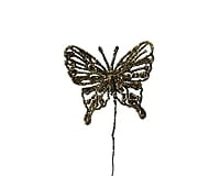 Glitter Butterfly - Gold/Silver/Red