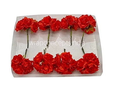 Bright Red Small Roses