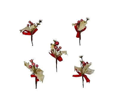 Pink & Red Holly Stick Bunch