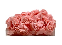 Peach Medium Foam Rose With Net