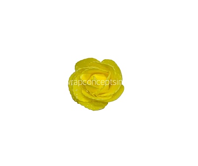 Yellow Medium Foam Rose With Net Yellow Medium Foam Rose With Net