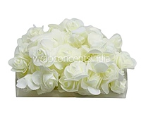 Ivory Medium Foam Rose With Net