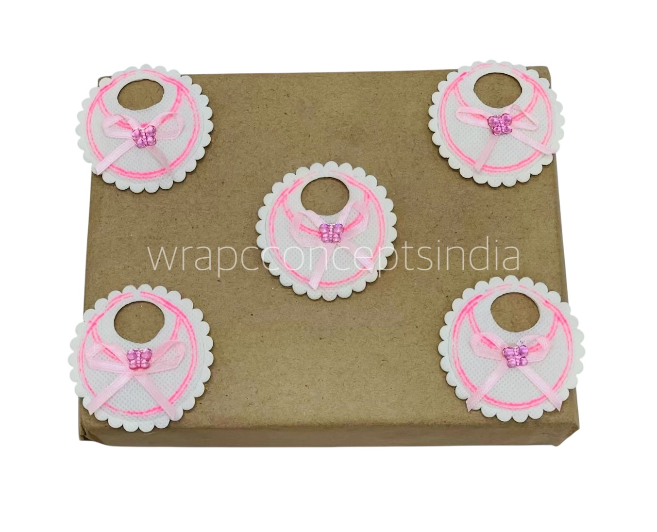 Round Baby Bibs - Pink/Blue