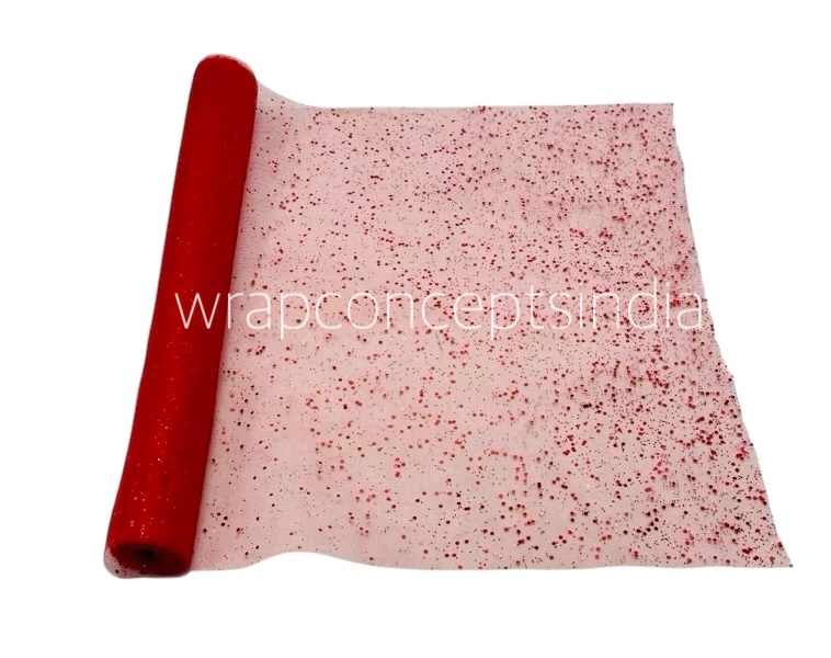 Red Glitter Soft Net
