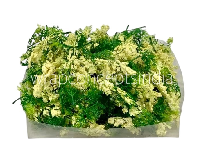 Green Fern Leaves with Lilac Edges Green Fern Leaves with Lilac Edges