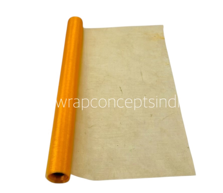 Organza Plain Roll - Tangerine