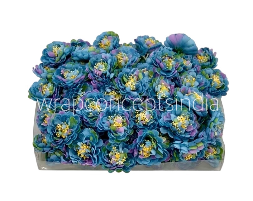 Blue Shaded Small Dahlias