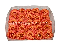 8017 - Rose Flower - Lime Green, White with hints of Pink