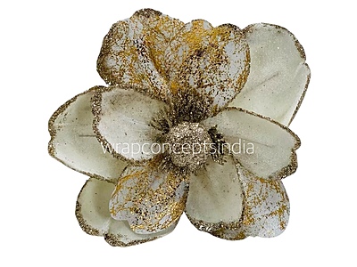 Metallic Texture & Velvet Flower