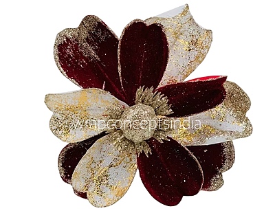 Metallic Texture & Velvet Flower