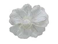 Velvet Flower With Frosted Edges & Center