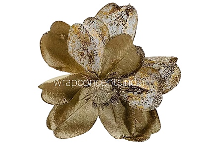 Metallic Texture & Velvet Flower