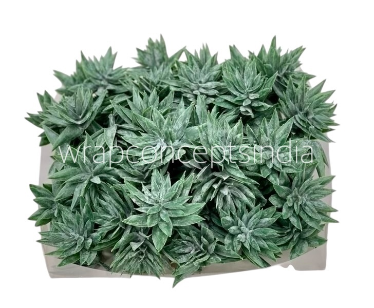 Faux Star Succulent - Dark Green