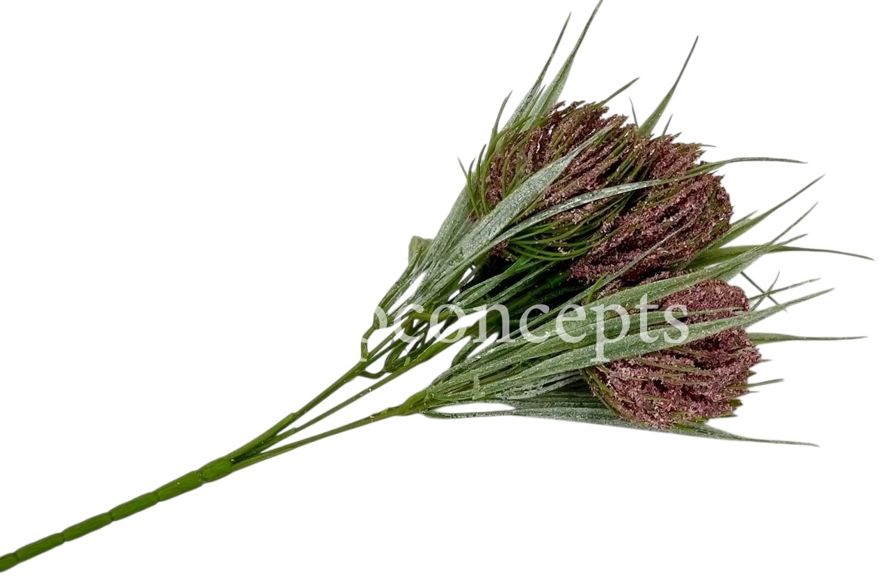 Fern Bunch with Big Frosted Conifers