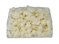 Ivory Organza Flowers with Pearls