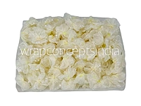 Ivory Organza Flowers with Pearls