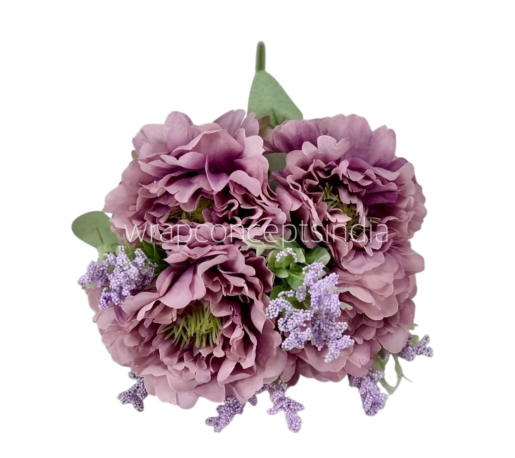 Tall Open Peony Bunch - Multicolour