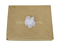 Silverish White Organza Flowers