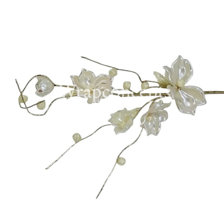 Pearl Flowers on Stick