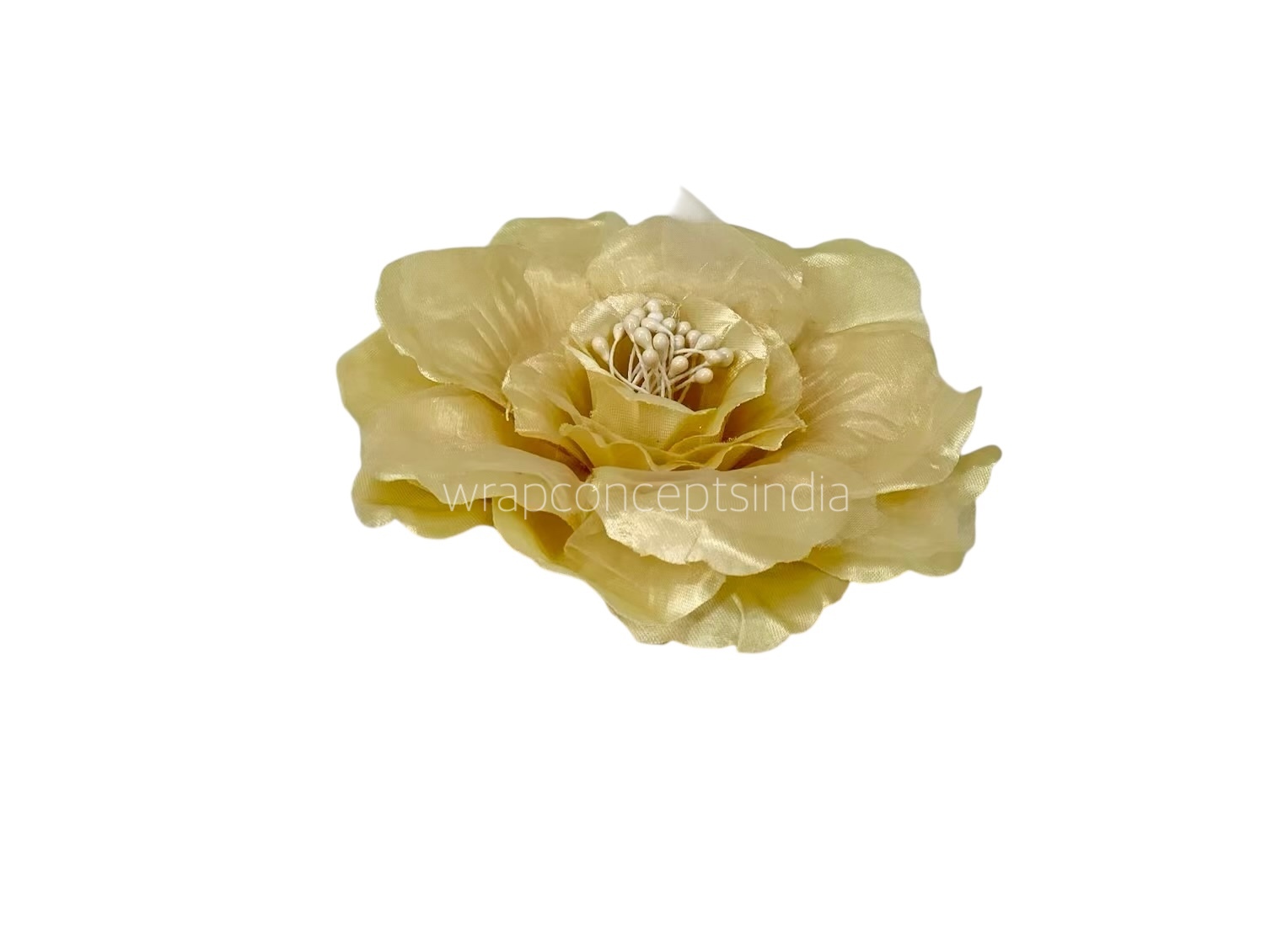 Gold Rose With Organza Petals