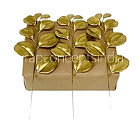 Gold/Silver Rubber Leaves Stick