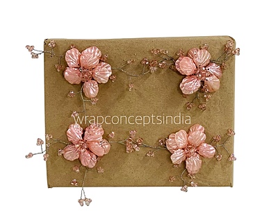 Acrylic Flowers with Pearl Add-ons- Multicolor