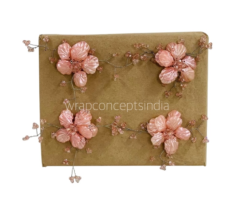 Acrylic Flowers with Pearl Add-ons- Multicolor