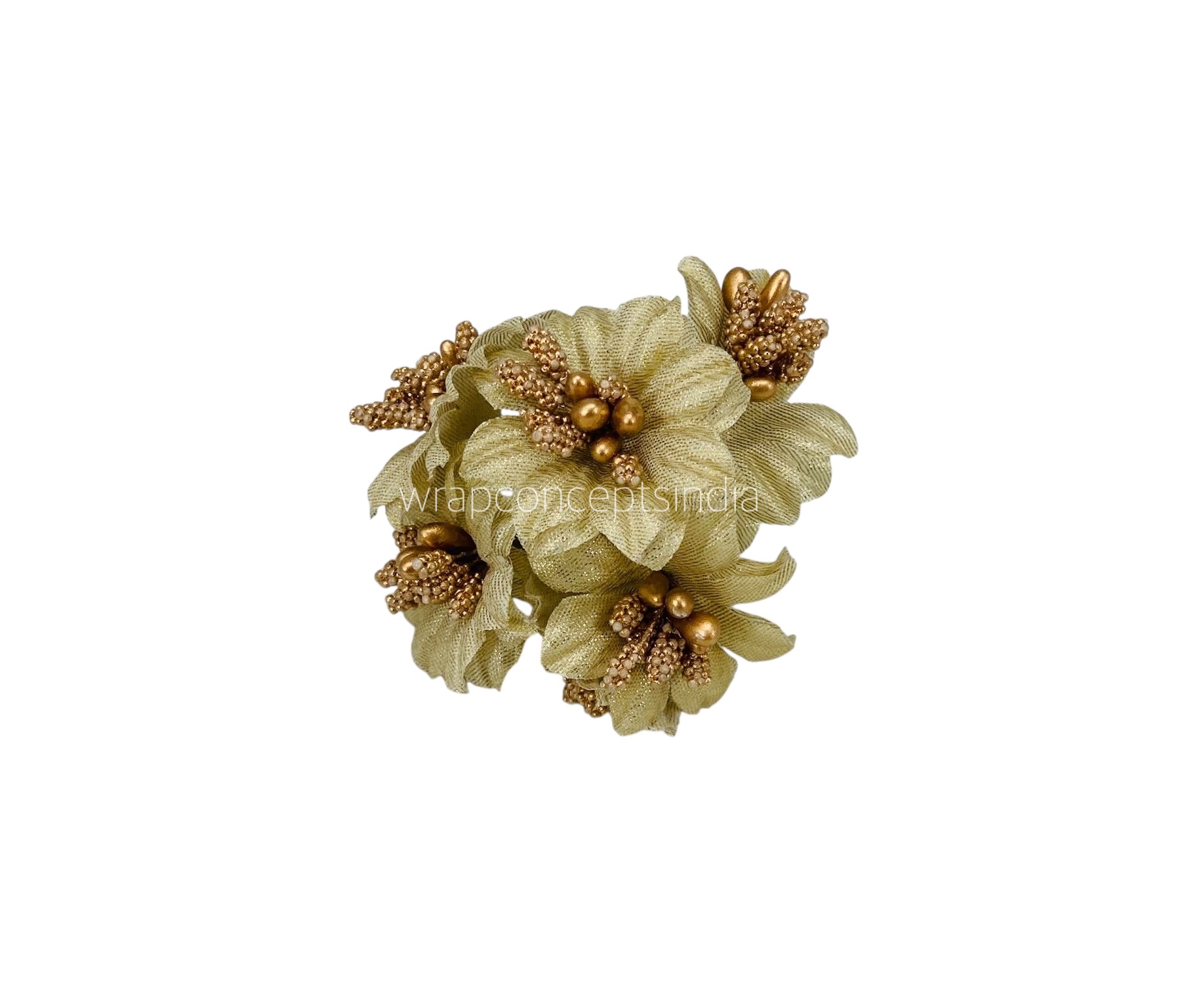 Dull Gold Flowers with gold pollen