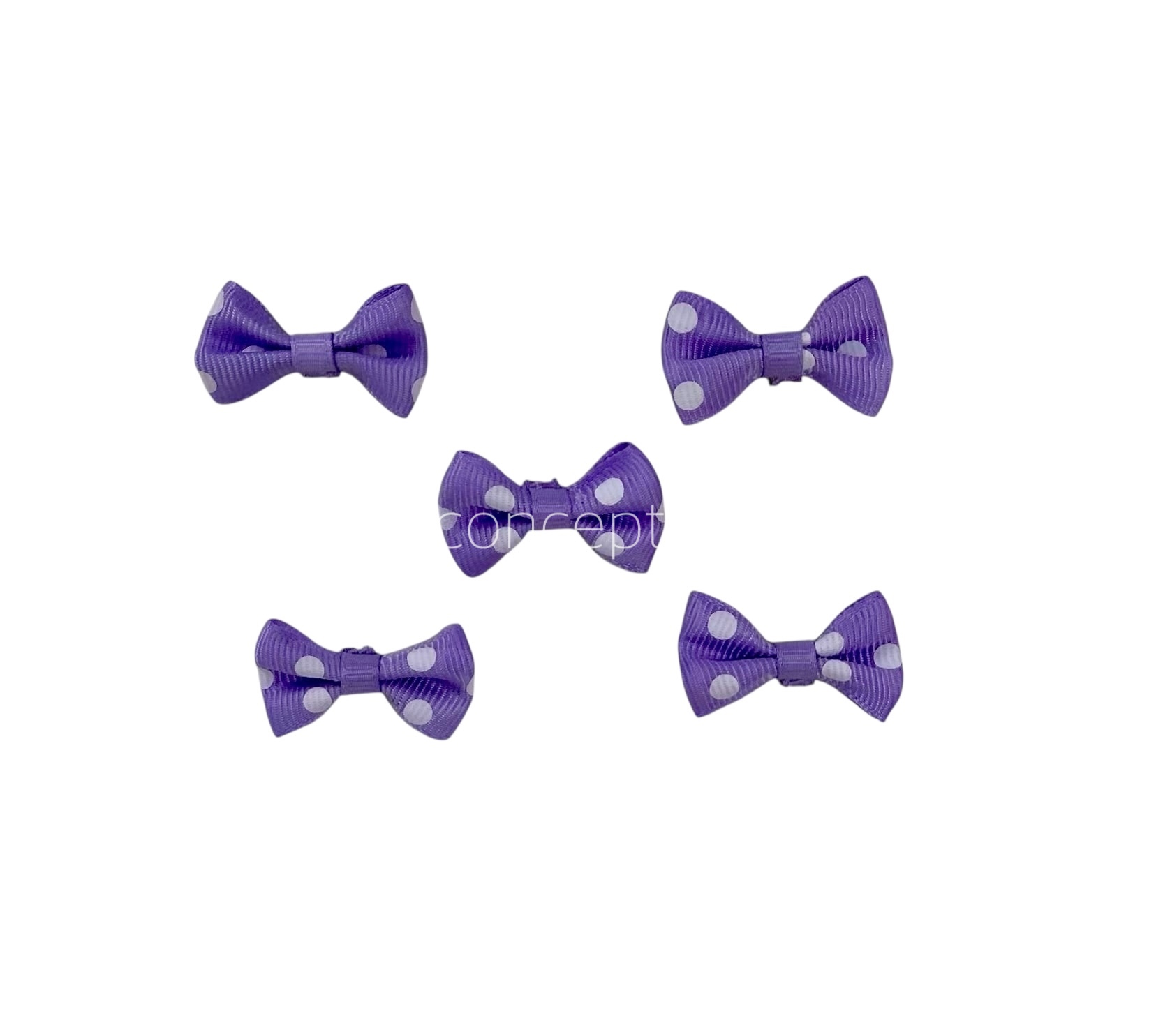 Mauve Polka Dot Bows