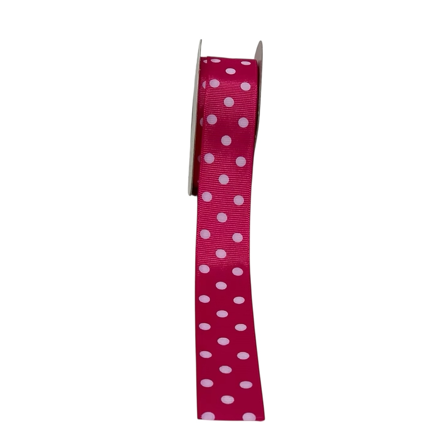 Polka Dots - Fuchsia Pink with White