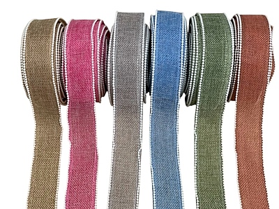 Jute Ribbon with Pearl Edges