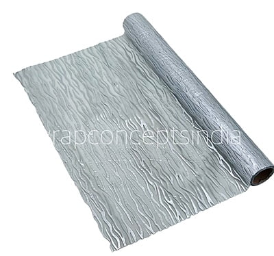 Silver Foil Organza Roll-