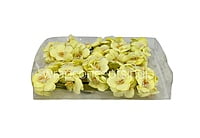Flowers with Organza Layer on stick - Lemon