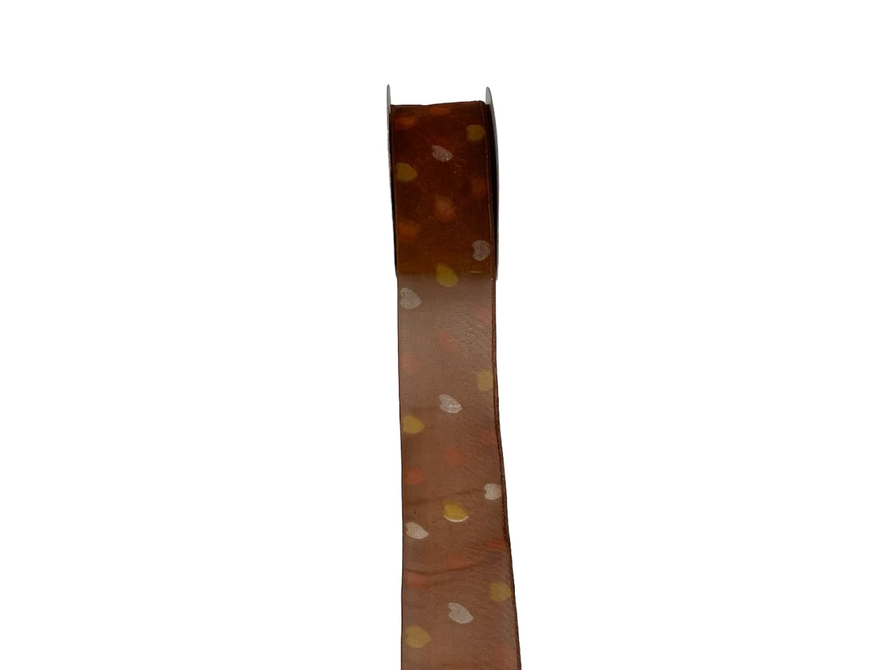 Heart Print Sheer Ribbon