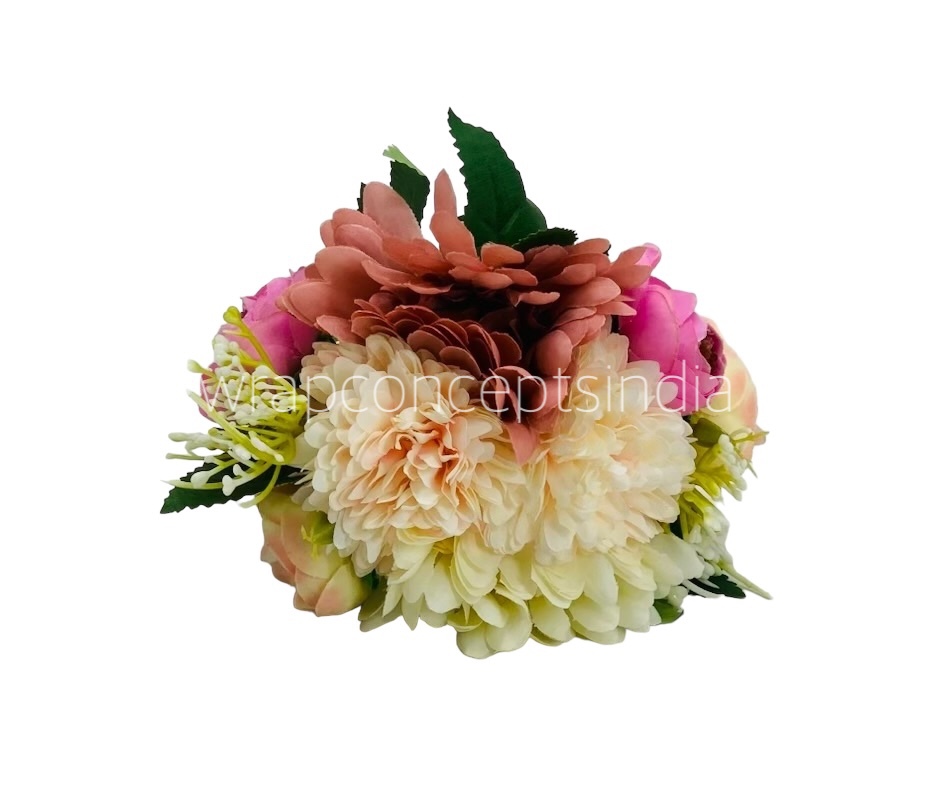 Carnation, Dahlia & Peony Bunch - Multicolour