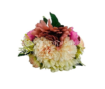Carnation, Dahlia & Peony Bunch - Multicolour
