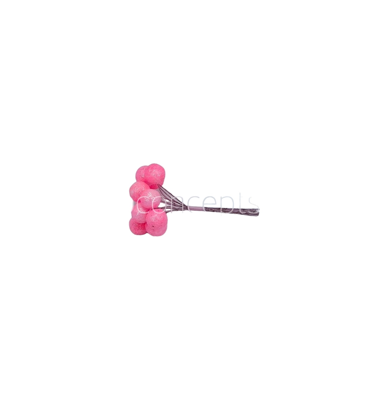 Pink Glitter Holly Sticks