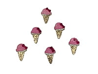 Ice Cream Cone Accessories - Gold