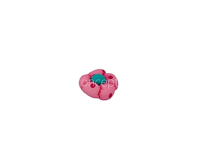 Pink Flower with Cyan Center