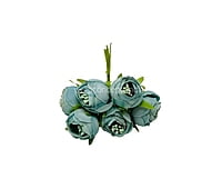 Peonies on stick- Bluish Green