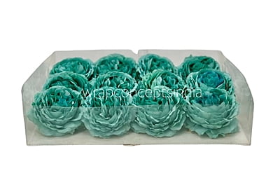 Teal Ornate Peony